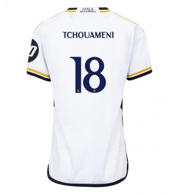 Real Madrid Aurelien Tchouameni #18 Hemmatröja Kvinnor 2023-24 Kortärmad